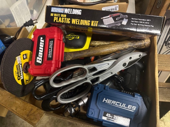 G- Welding Kit, Hand Tools, Drill Bits, and Cordless Screwdrivers