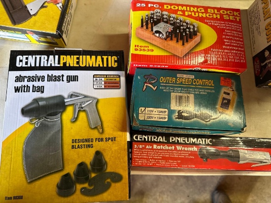 G- Punch Set, Ratchet Wrench, Router Speed Control