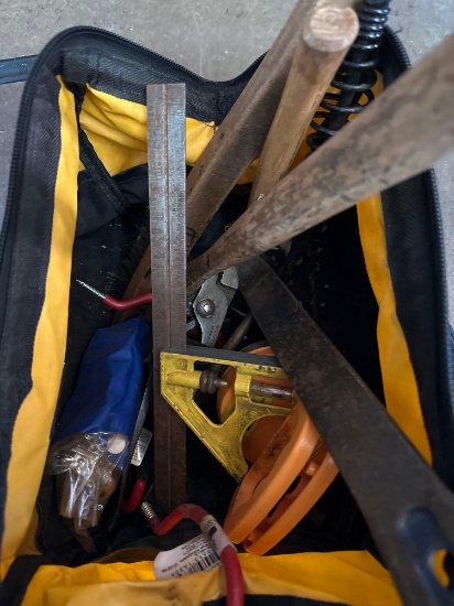 G- Tool Bag With Pry Bar, Brush, Hammer, and Suction Cup