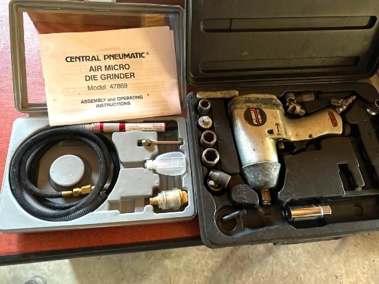 G- Air Micro Die Grinder and Puma Pneumatic Ratchet Gun