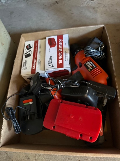 G- Batteries, Charger, and Drill