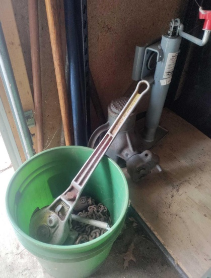 G2- 2000 Lb. Trailer Jack, House Jack, Ratchet Chain Fall, and Pipe Bender