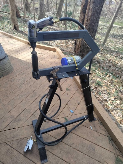 G2- Central Machinery Metal Finishing Hammer and Stand