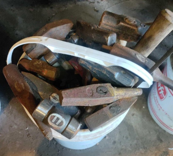 G1- Bucket of Assorted Hammers