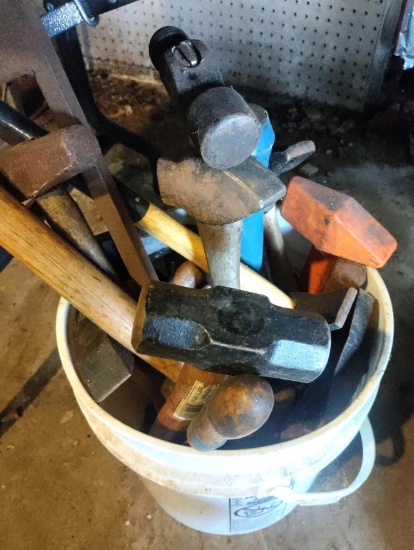 G1- Bucket of Assorted Hammers