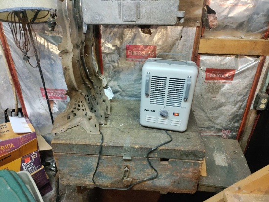 G1- Portable Heater, Bench, Table Legs, and Light