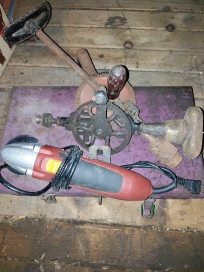 G1A- Vibrating Saw, (2) Hand Drills, and (1) Porta Power Tool