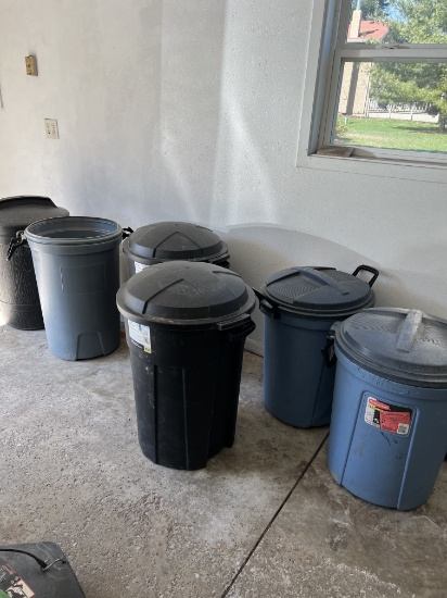 (6) Trash Cans