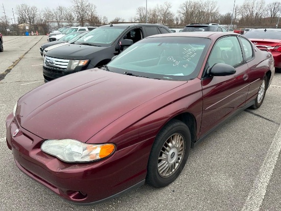 2000 Maroon Chevrolet Monte Carlo