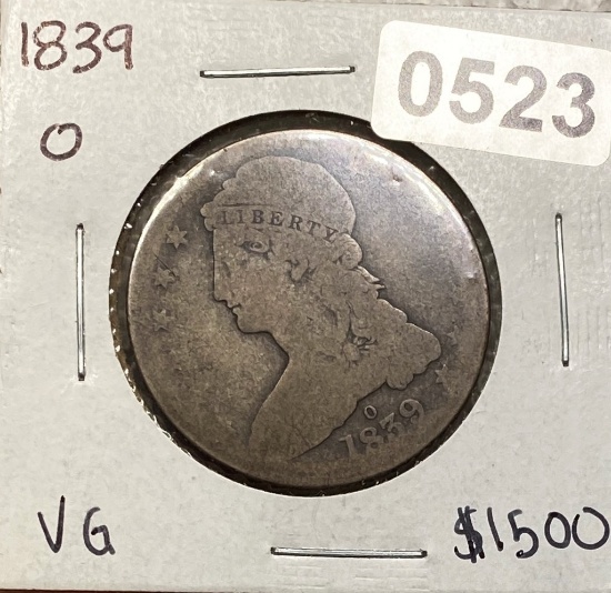 1839-O Capped Bust Half Dollar HIGH END