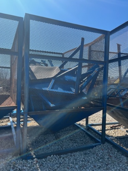 steel sorting bin