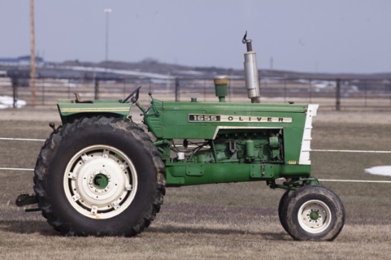 Oliver 1655 Diesel (SN 253-979-490) 3-speed Hydraul, 3-point, Dual Hydraulics, PTO, 7268 hours