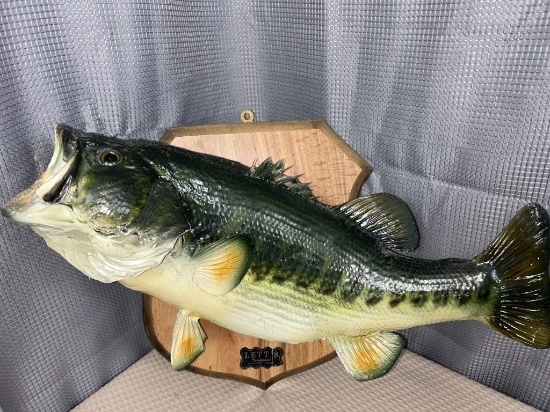 Large mouth bass mount