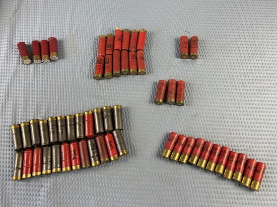 Assorted shotgun hulls for reloading & 6 shells