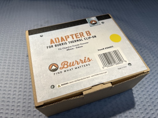 New, in box Adapter B for Burris thermal clip-on