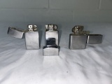 2 vintage zippos & vintage Blue Shield lighters