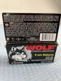 90 rounds of Wolf 9 mm Makarov ammo