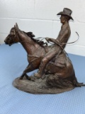 Mehl Lawson 2003 NRHA bronze statue
