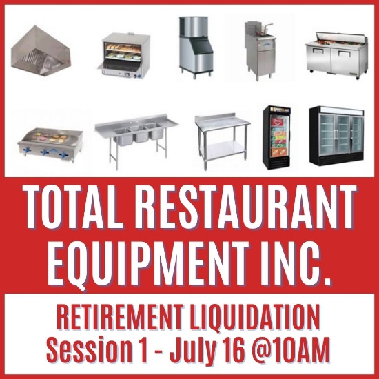 Restaurant Equipment Liquidation Session 1