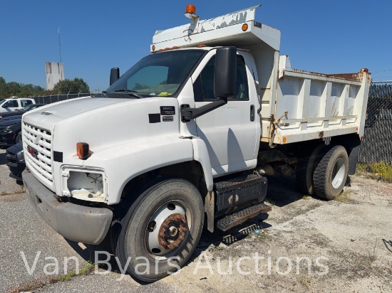 2007 GMC C7500 Dump Truck, VIN # 1GDM7C1B87F424270