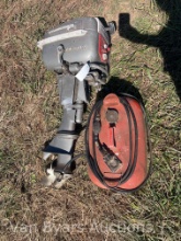 Sea King Boat Motor and Fuel Tank