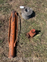 Barb Wire, Bottle Jack and Post Driver