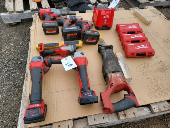 Lot of Milwaukee Battery Operated Tools