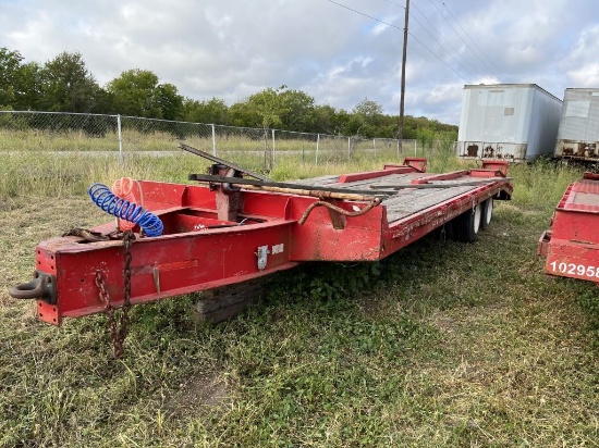 27' Halliburton Pintle Hitch Dual Tandem Trailer