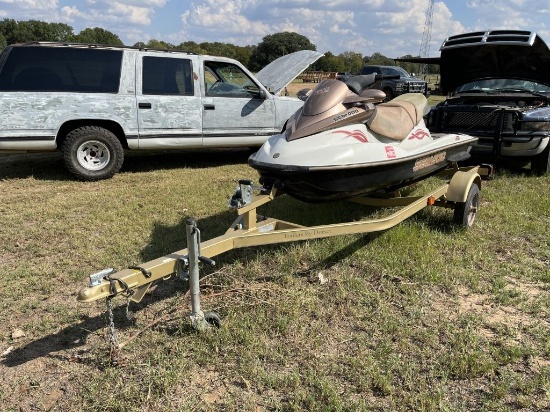 2004 Seadoo GTI LE Jet Ski on Trailer