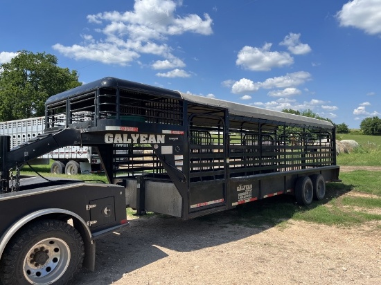 2017 Galyean 24' x 6'8" Cattle Trailer