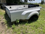 White/Tan Ford Dually Bed