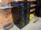 2pc Black 4 Drawer Filing Cabinets