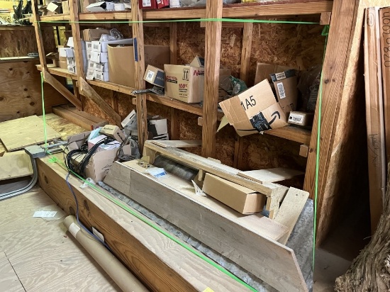 Contents of Bottom Shelf and on Floor