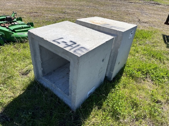 2pc Concrete Boxes