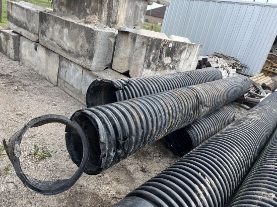Used Black 16" Corrugated Pipe