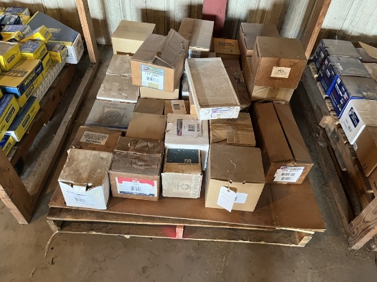Pallet of Heater Parts, Fan Clutches, Blow Motors