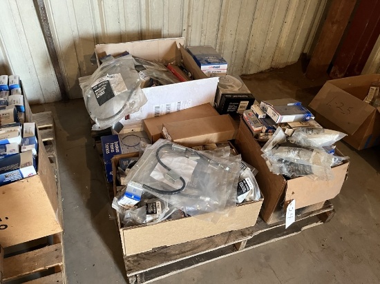 Pallet of Brake Hoses, Brakes, Parts