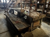 8' x 3' Work Table with 8' x 2' Bench