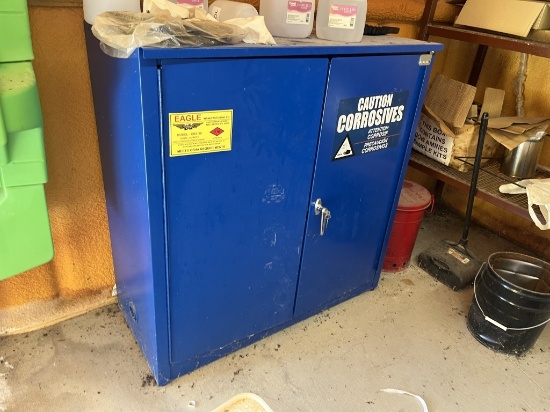 Blue Flammable Cabinet Model CRA-30