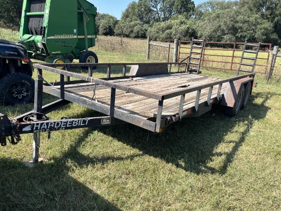2010 Hardebilt 18' x 84" Sq Tub Top T/A BP UT Trlr