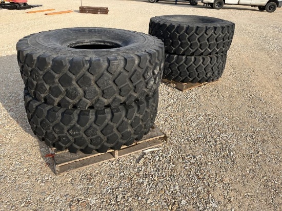 (4) Michelin 16.00R20 XZL Tires