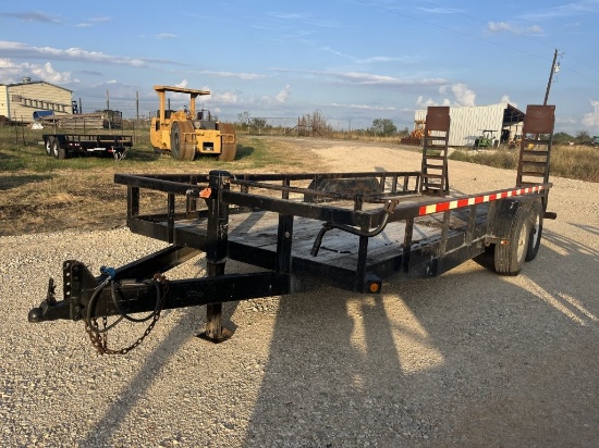 20' x 82" Bumper Pull T/A Sq Tubing top Trailer