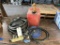 Electric Air Compressor, Gas Can, Hose & Straps