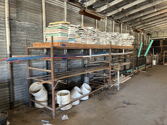17'4" L x 41" W x 69" T Metal Shelf Rack