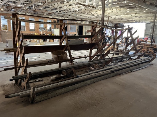 18'6" x 4'3" x 6'2" Wooden Rack w/ contents