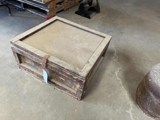 24" x 22" x 11" Wooden Tool Box w/ Contents