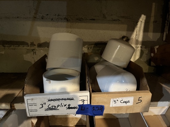 Qty of 3" PVC Couplings & Caps