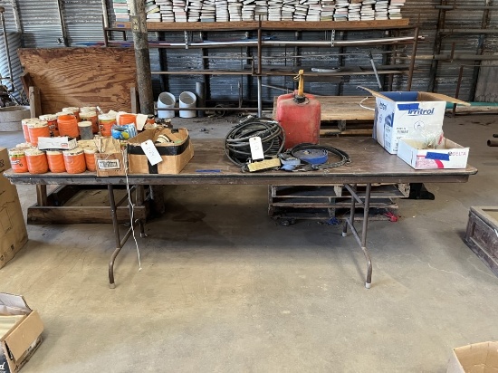 8' x 2'6" x 29" Wooden Folding Table