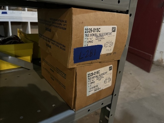 (2) 1 1/2" CPVC True Union Ball Valves