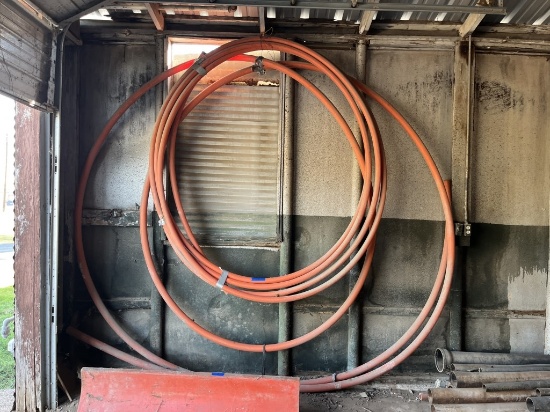 Qty of 2-1/4" OD Orange Poly Tubing